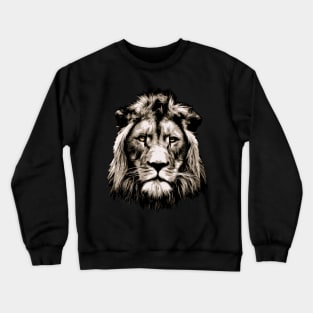 Lion Head Vector Graphic Design Crewneck Sweatshirt